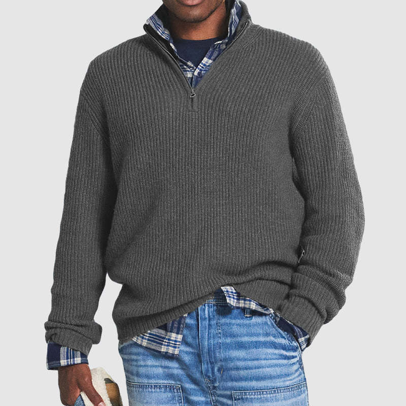 Le pull zippé élégant pour hommes