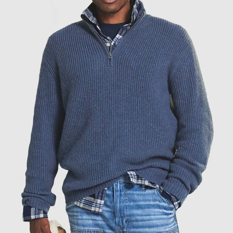 Le pull zippé élégant pour hommes