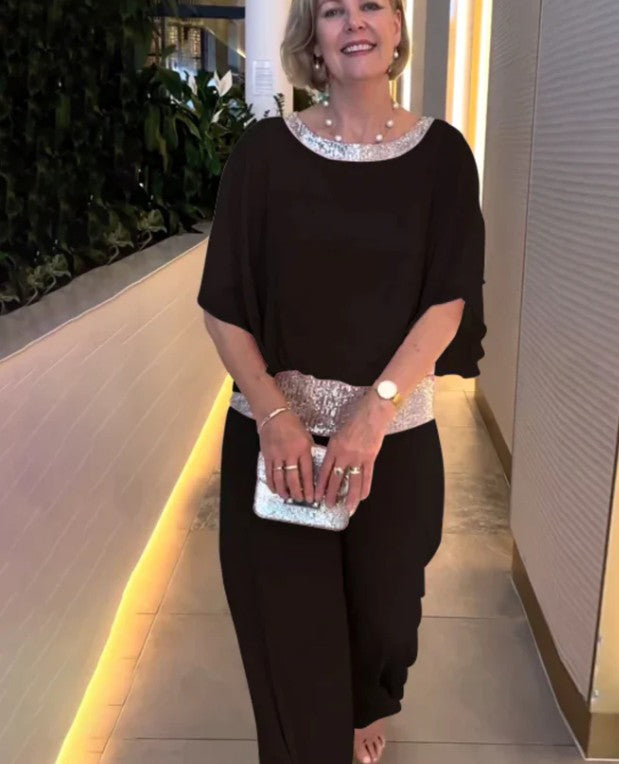 Jumpsuit en sequins scintillants et stylés