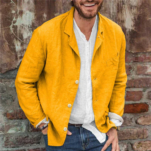 Blazer léger en coton pour hommes : confort et style