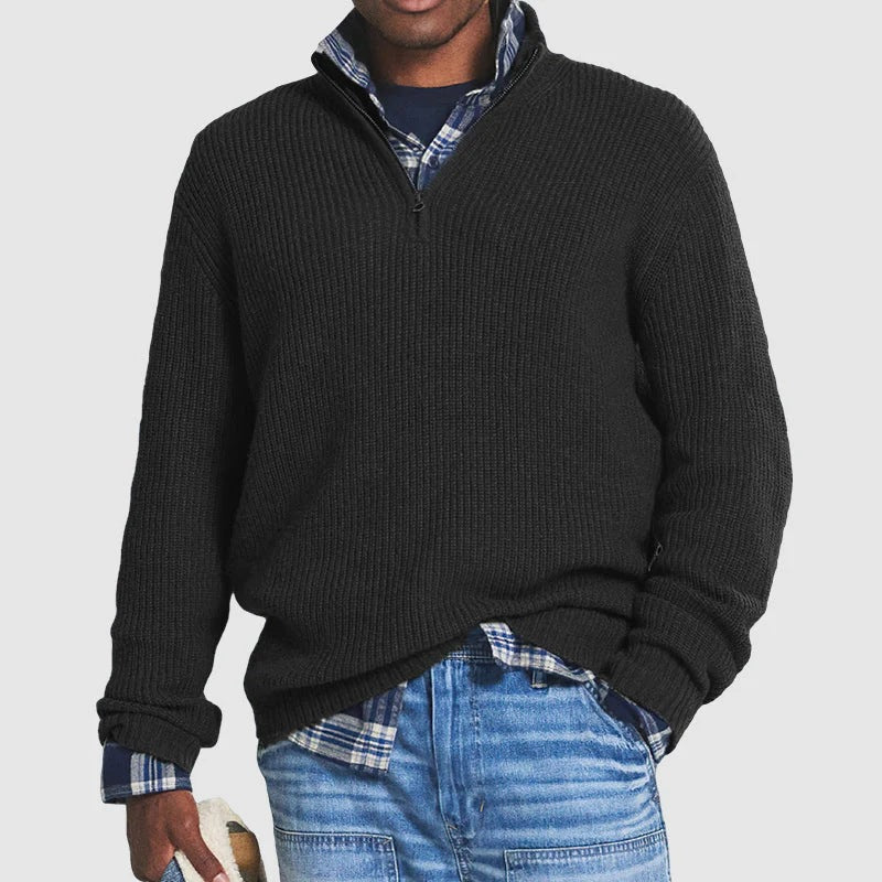 Le pull zippé élégant pour hommes
