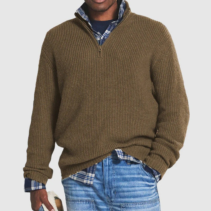 Le pull zippé élégant pour hommes