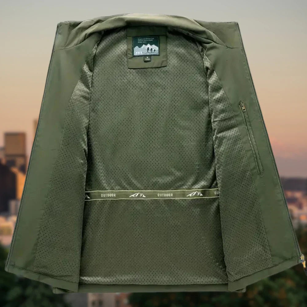 Gilet avec plusieurs poches zippées pour hommes