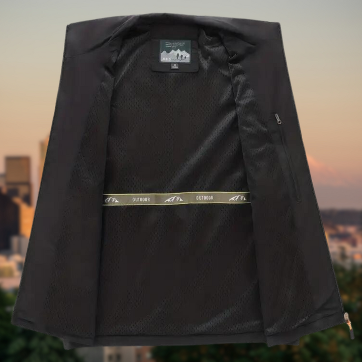 Gilet à poches zippées pour hommes