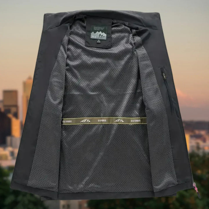 Gilet avec plusieurs poches zippées pour hommes