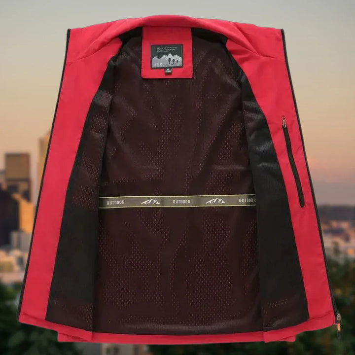 Gilet avec plusieurs poches zippées pour hommes