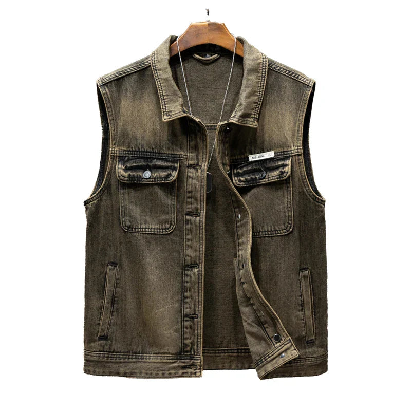 Veste en jean rétro pour hommes