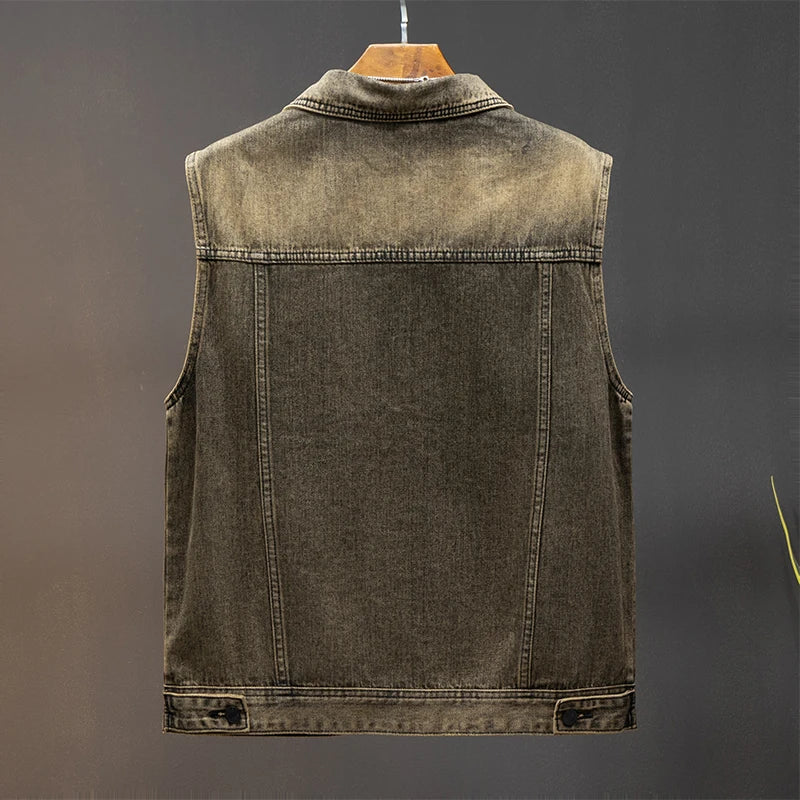 Veste en jean rétro pour hommes