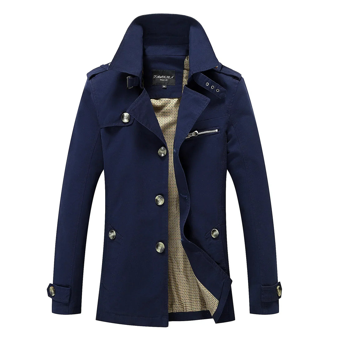 Heidi-Mode - Trench-coat long et stylé pour hommes