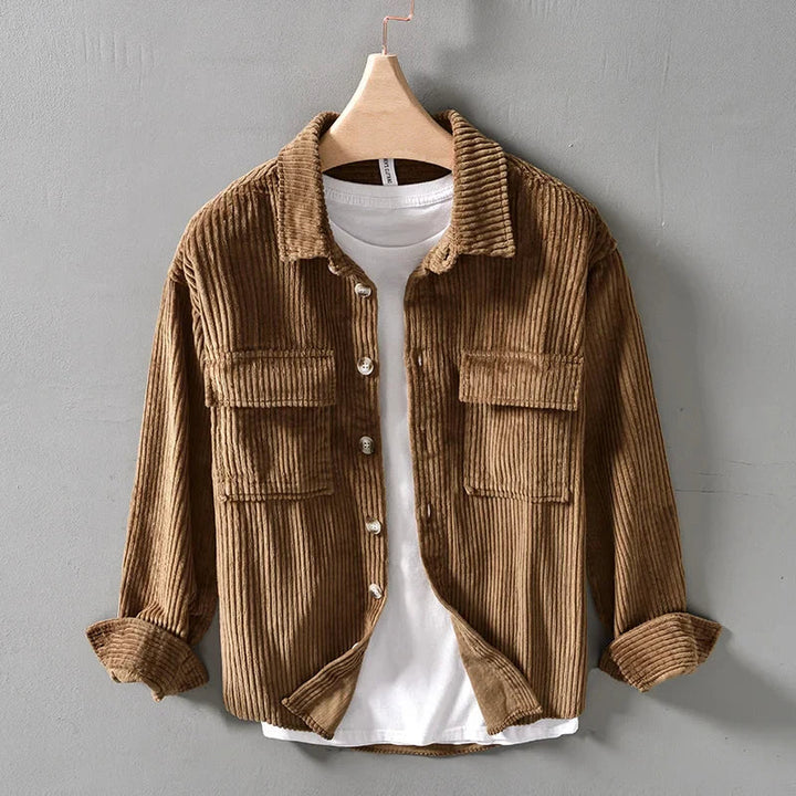 Chemise en Corde Épais pour Hommes Grande Taille en Coton