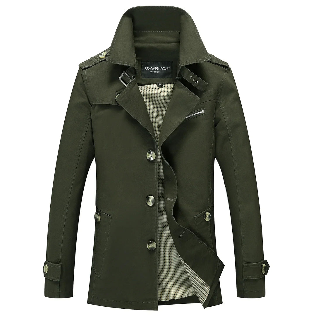 Heidi-Mode - Trench-coat long et stylé pour hommes