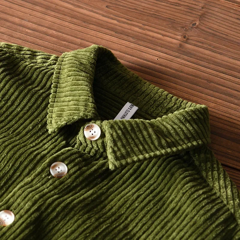 Chemise en Corde Épais pour Hommes Grande Taille en Coton