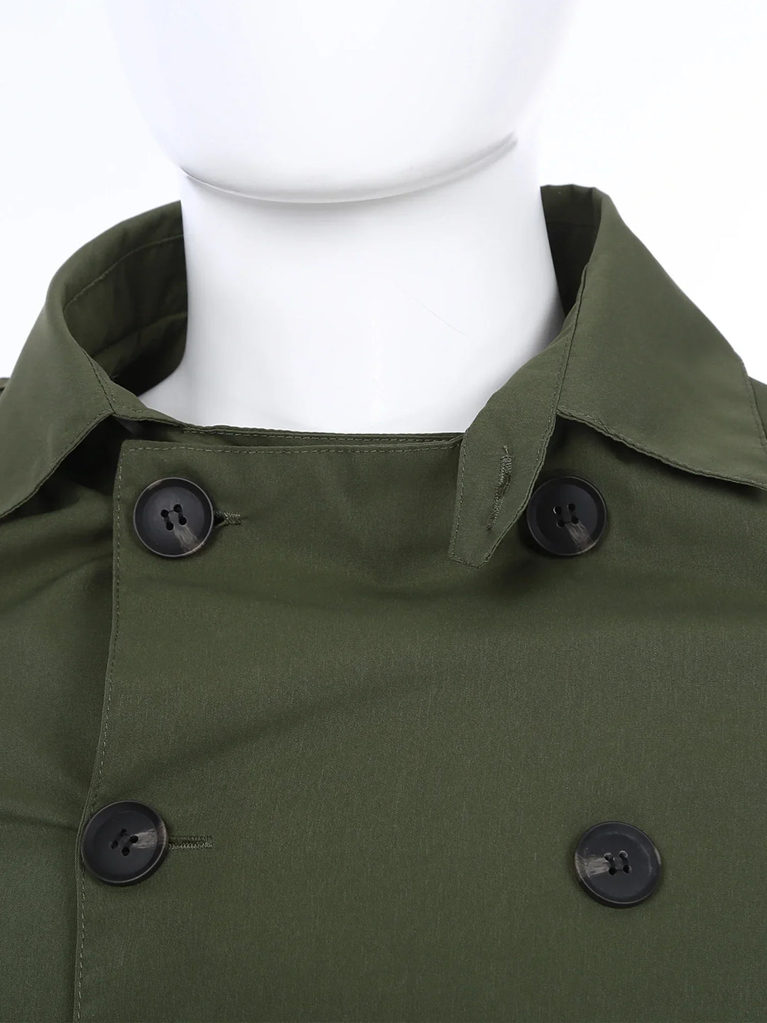 Trench-coat double boutonnage pour hommes avec ceinture intemporelle