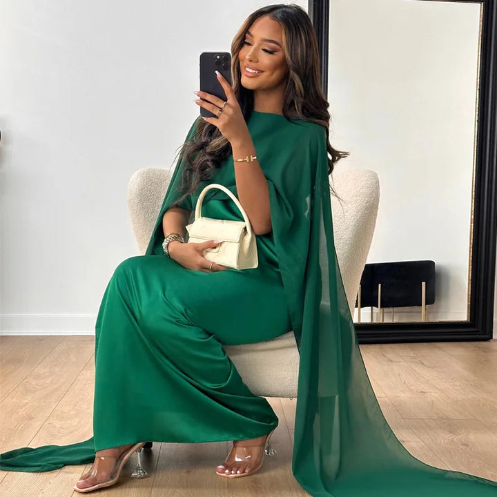 Robes longues pour femmes en satin