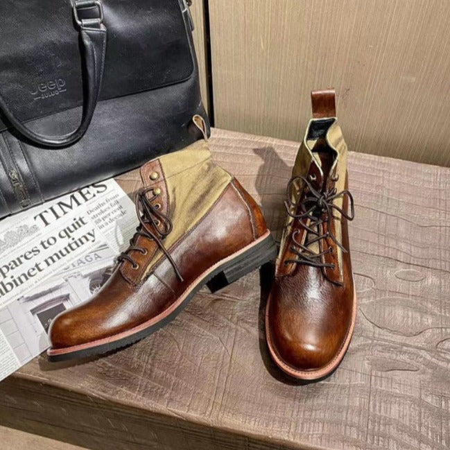 Bottes en cuir véritable