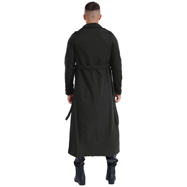 Trench-coat double boutonnage pour hommes avec ceinture intemporelle