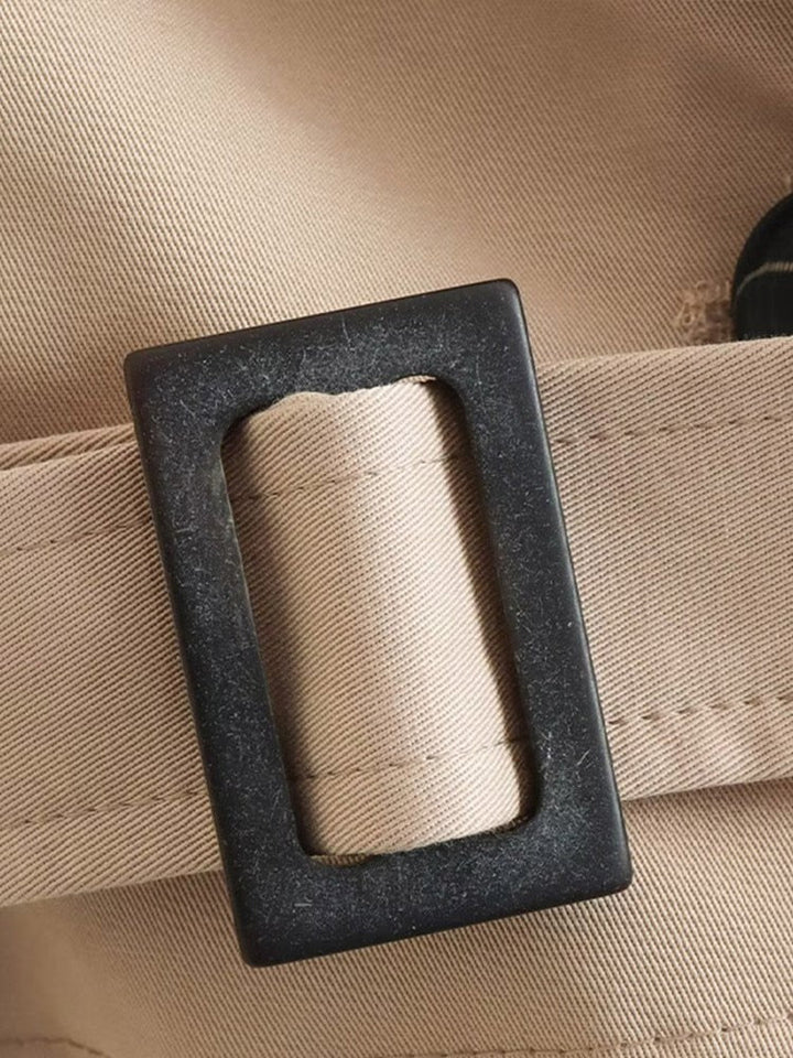 Trench-coat beige court