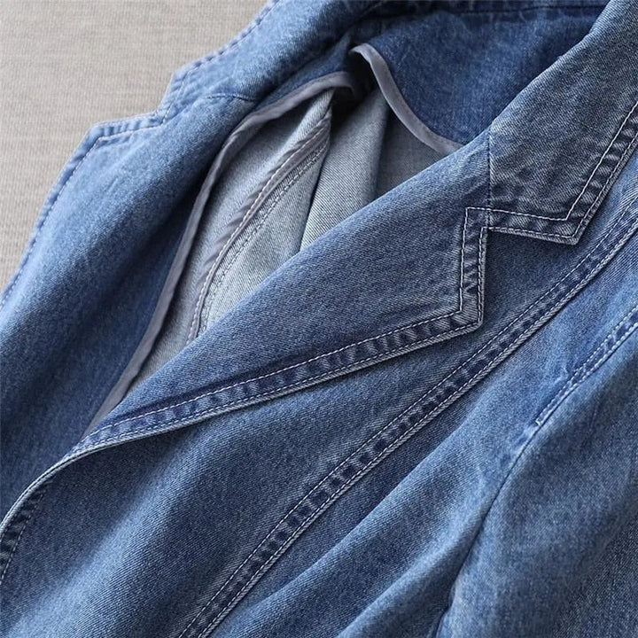 Blazer en Denim Moderne