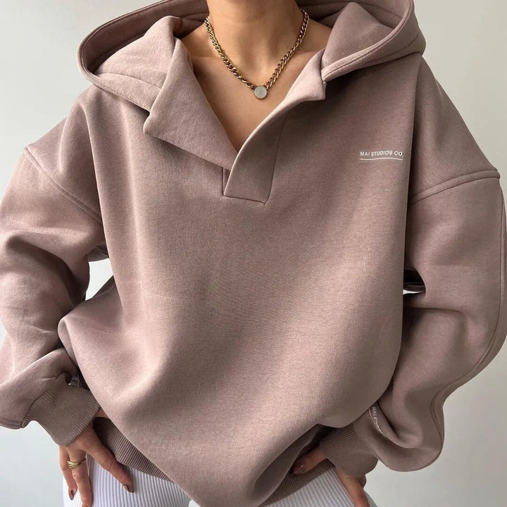 Pull à capuche décontracté pour femmes hiver