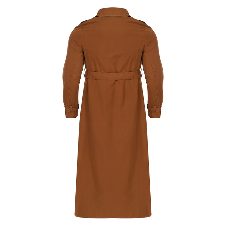 Trench-coat double boutonnage pour hommes avec ceinture intemporelle