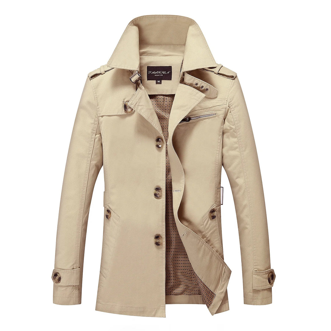 Heidi-Mode - Trench-coat long et stylé pour hommes