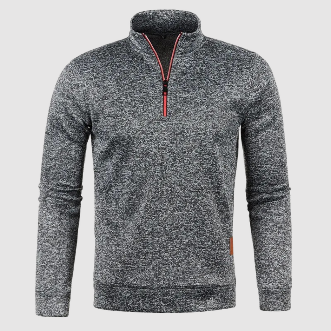 Sweatshirt Homme Avec Demi-Zip Pour Le Quotidien