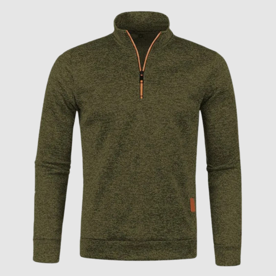 Sweatshirt Homme Avec Demi-Zip Pour Le Quotidien