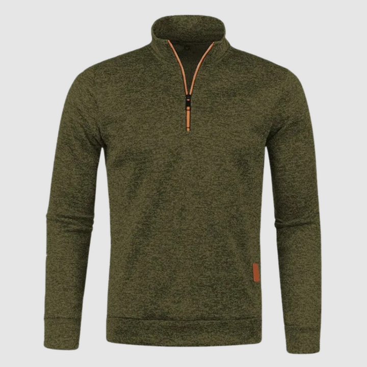 Sweatshirt Homme Avec Demi-Zip Pour Le Quotidien