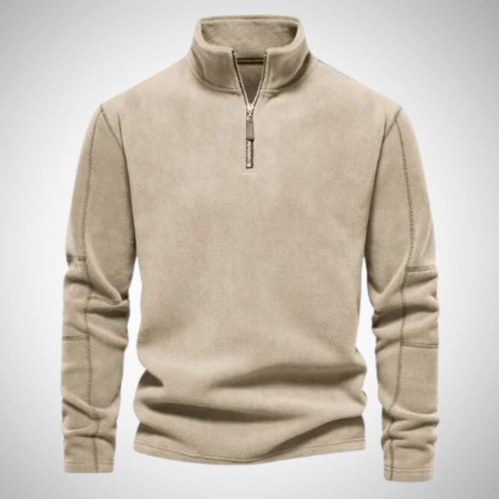 Sweat-shirt Unisexe à Zip Col Étroit Doux Anti-Rides