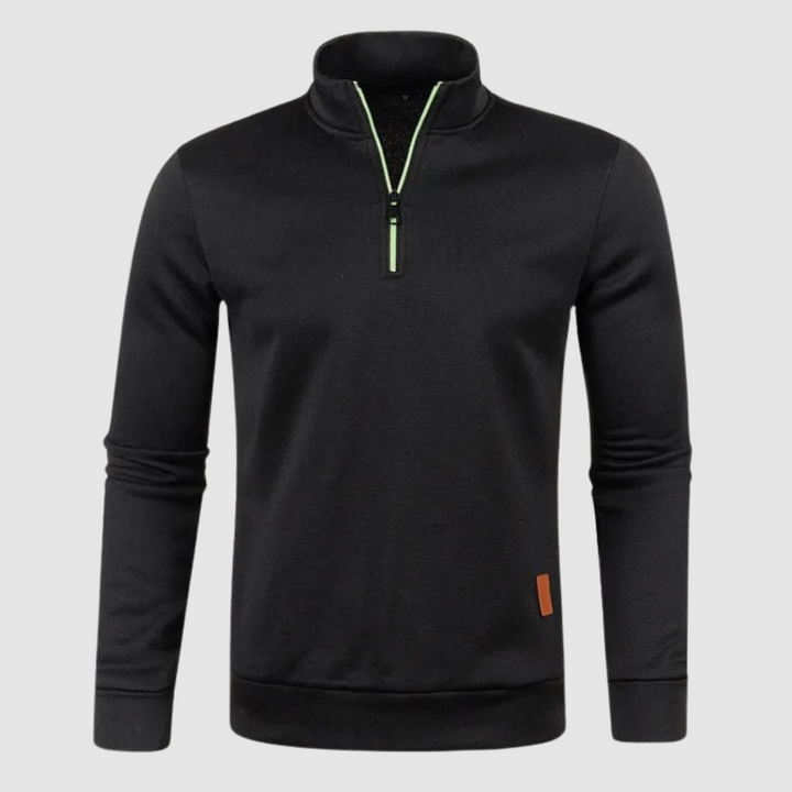 Sweatshirt Homme Avec Demi-Zip Pour Le Quotidien