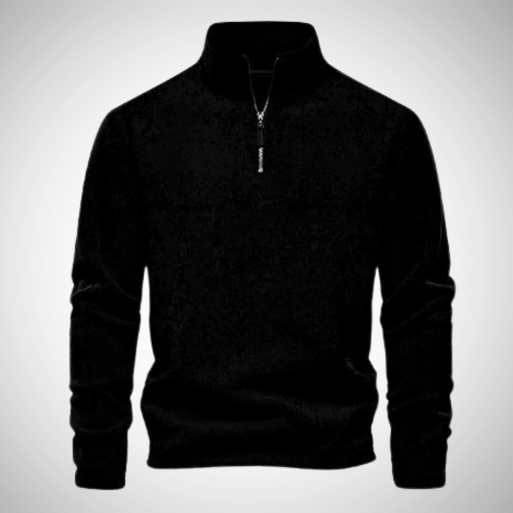 Sweat-shirt Unisexe à Zip Col Étroit Doux Anti-Rides