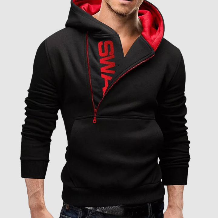 Sweat à capuche zippé pour hommes avec coupe confortable