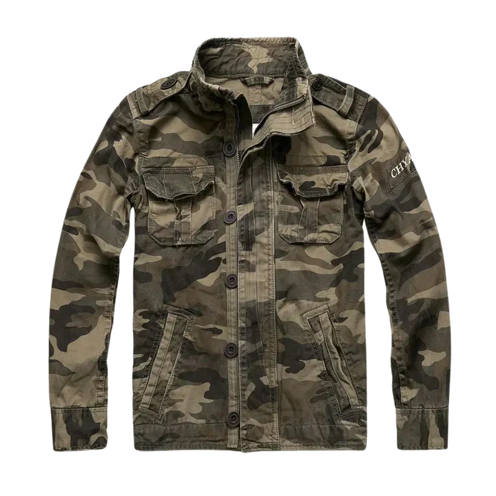 Veste en jean rétro avec plusieurs poches