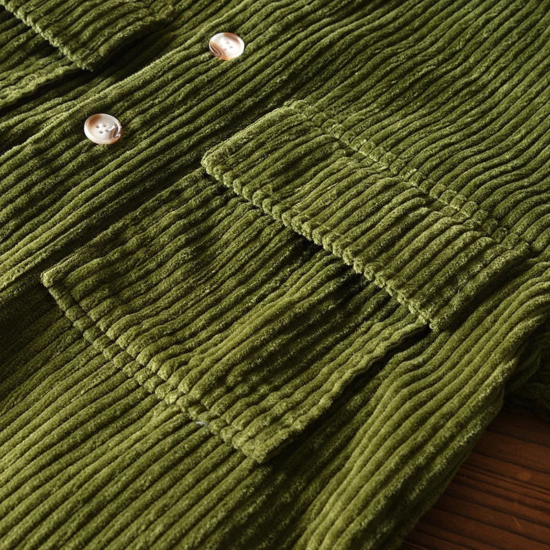 Chemise en Corde Épais pour Hommes Grande Taille en Coton