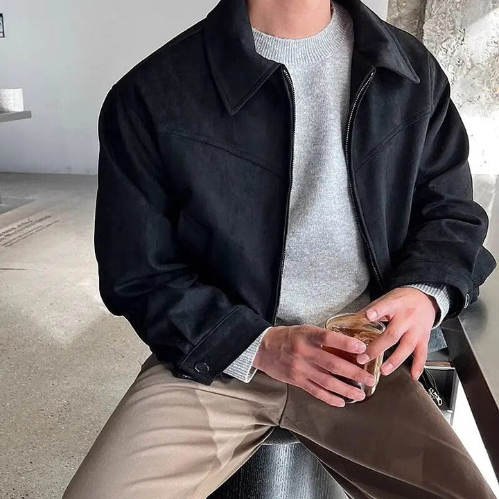 Heidi-Mode - Veste d'automne décontractée vintage élégante pour hommes