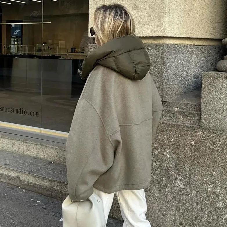 Veste décontractée pour femmes avec capuche