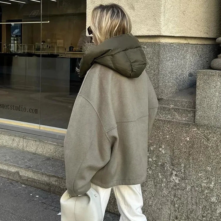 Veste décontractée pour femmes avec capuche