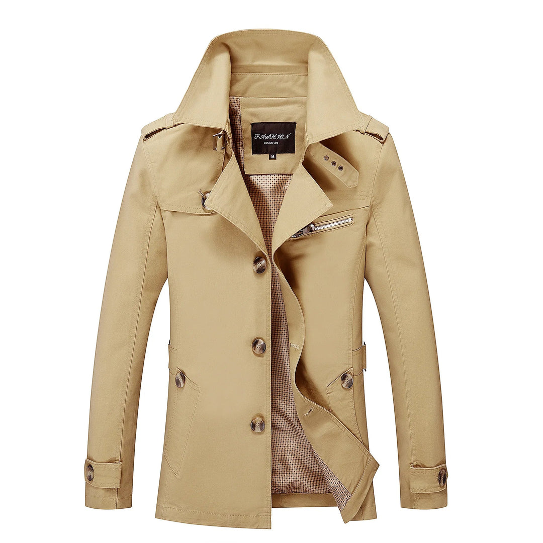 Heidi-Mode - Trench-coat long et stylé pour hommes