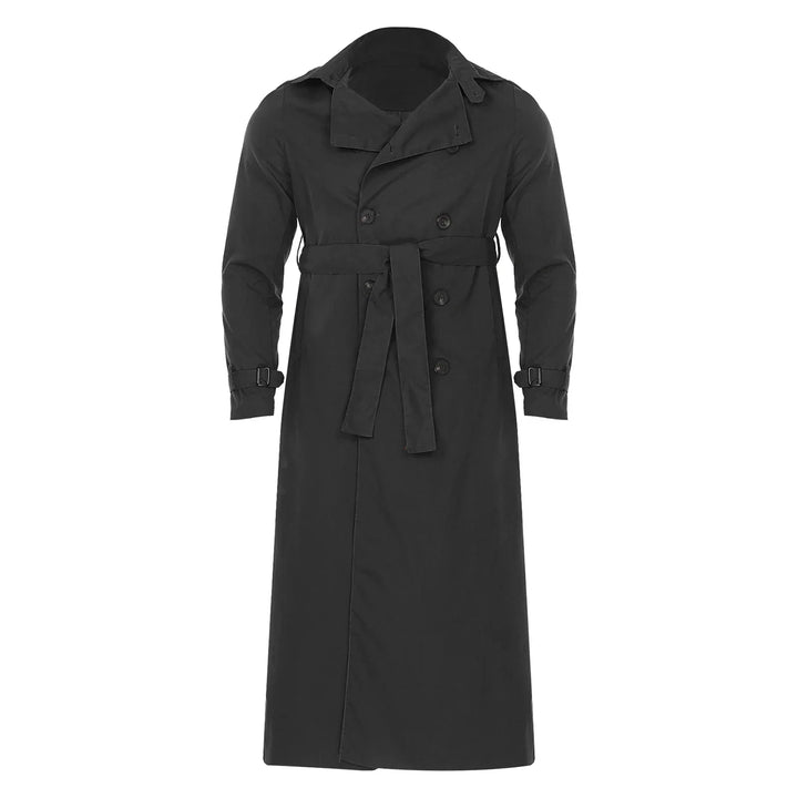 Trench-coat double boutonnage pour hommes avec ceinture intemporelle