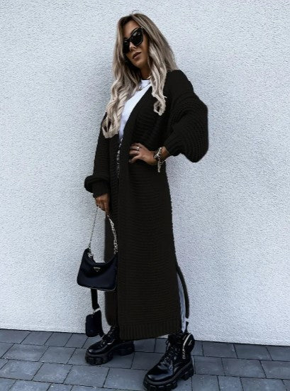 cardigan en tricot avec manches longues