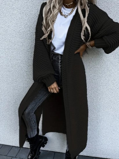 cardigan en tricot avec manches longues