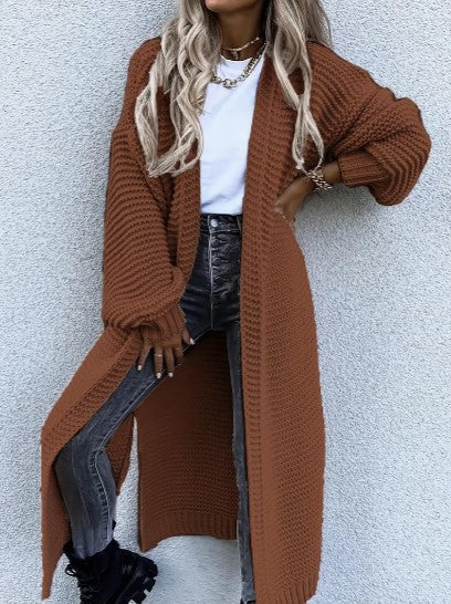 cardigan en tricot avec manches longues