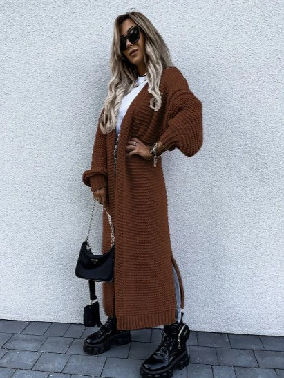 cardigan en tricot avec manches longues