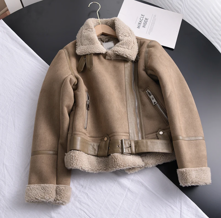 Heidi | Veste Bomber en Fleece Sherpa
