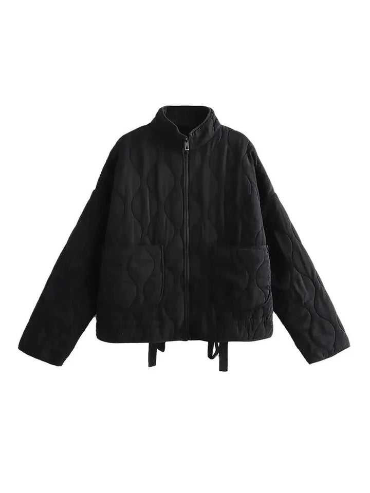 Veste Vintage Surdimensionnée Matelassée pour Femmes