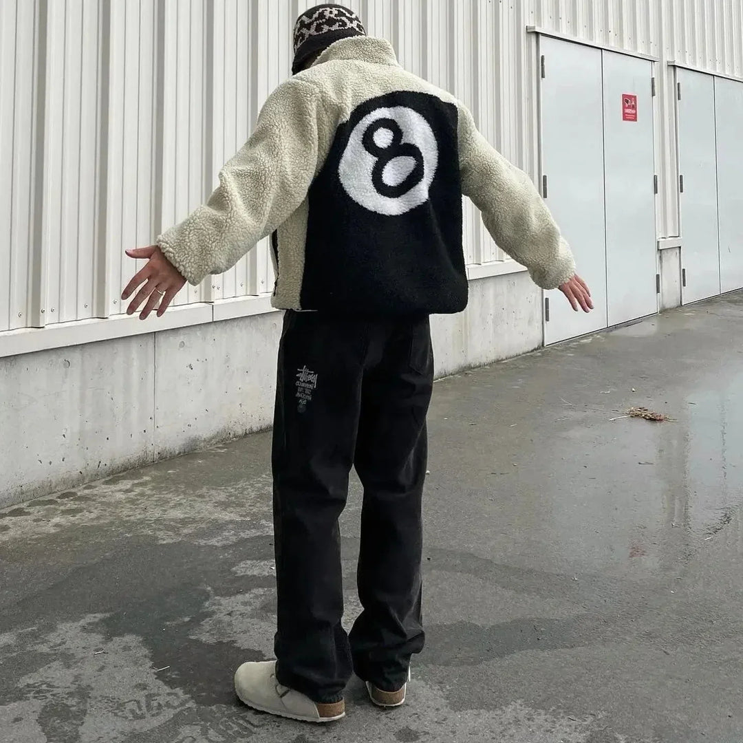 Veste réversible en polaire Sherpa pour hommes