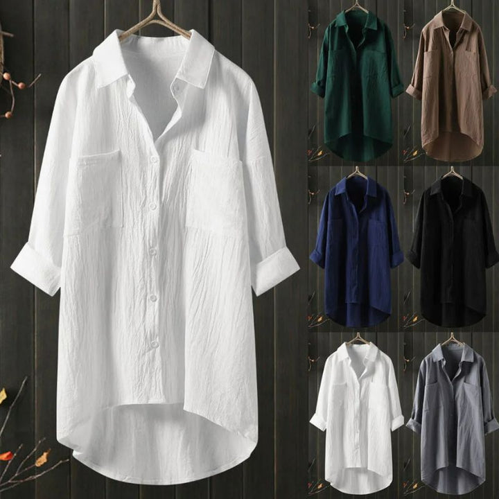 Chemise longue en grande taille