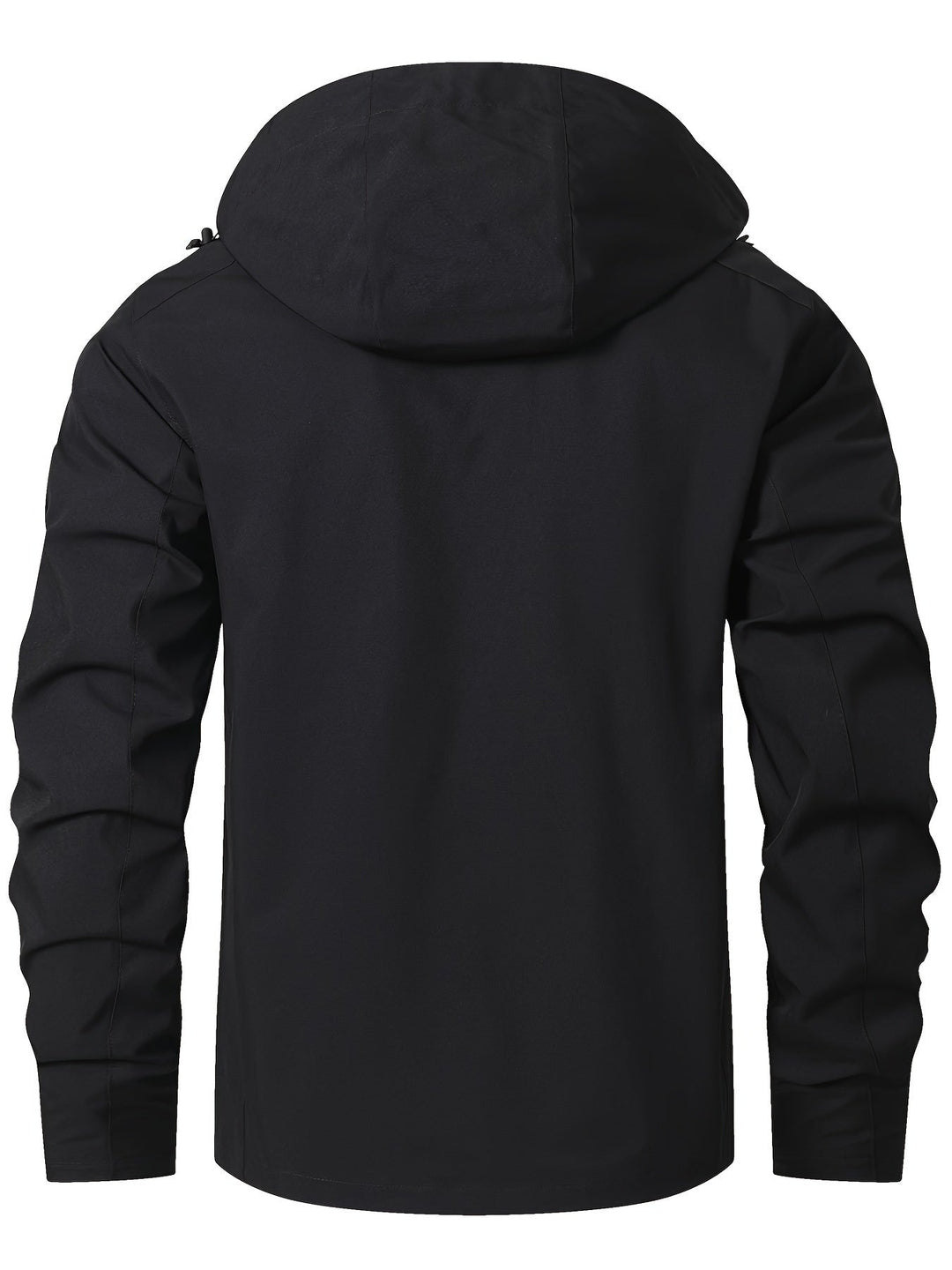 Veste coupe-vent rayée pour hommes imperméable avec capuche