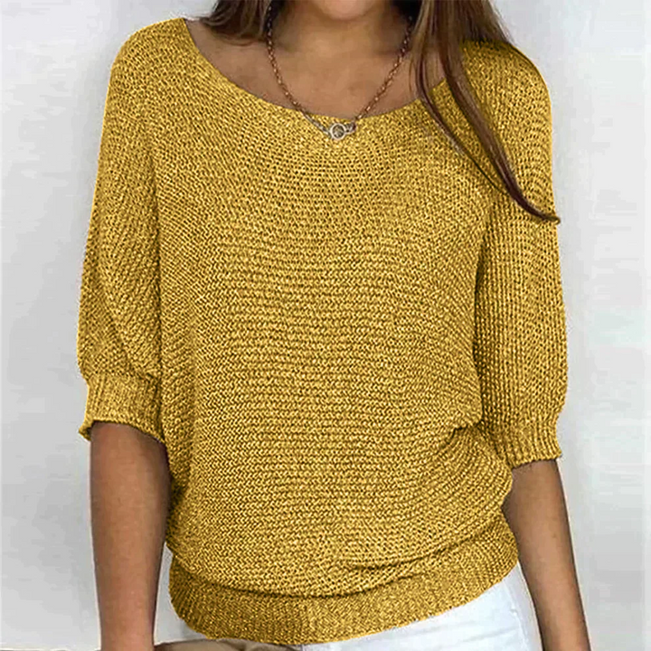 Pull en Tricot Doux pour Femmes Chaud Confortable Pratique au Quotidien