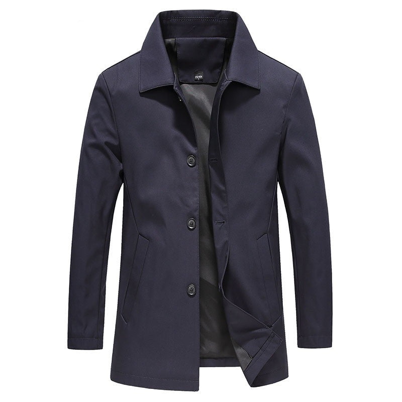 Manteau Trench Élégant pour Hommes avec Boutons